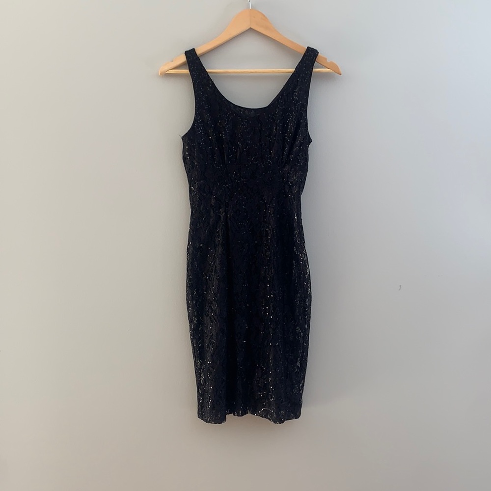 Black Sequin Dress
